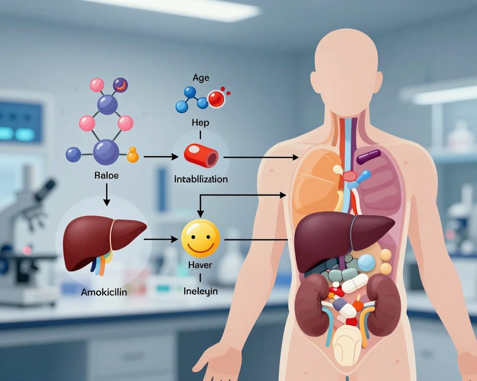 Amoxicillin metabolization rate