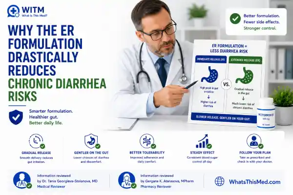 Metformin Glucophage vs ER Formulation